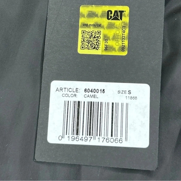 Caterpillar CAT Men’s WWR Ripstop Smock Camel Jacket Small - Picture 9 of 11